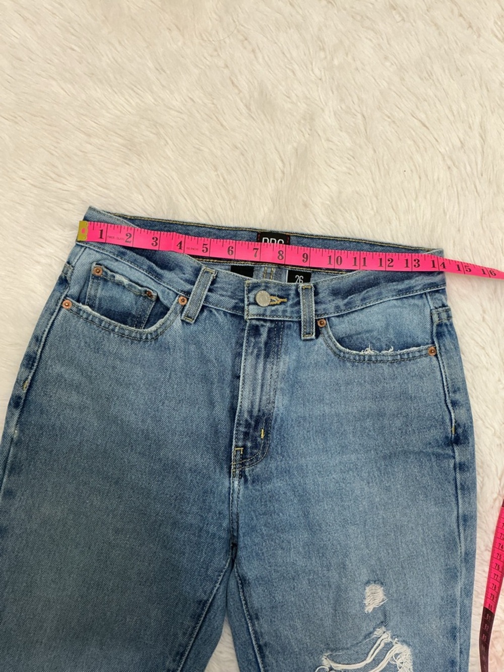 💜 BDG Distressed Blue Bootcut Jeans for Women - Picture 4 of 7